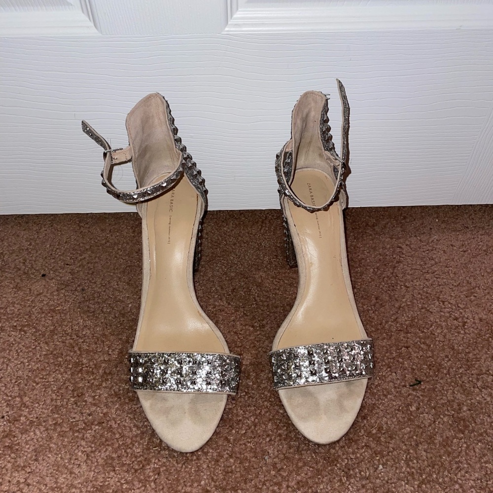 Silver jewel heels - Picture 2 of 4